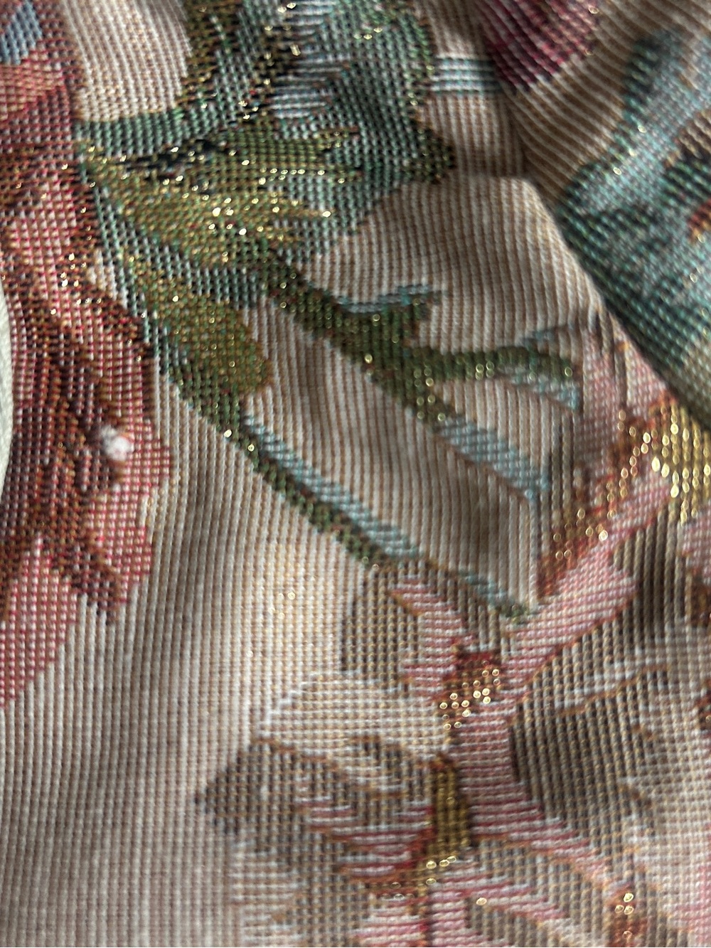 Mario Serrani Tapestry Floral Military Jacket Whimsigoth Victorian Blazer 4 - Picture 10 of 10